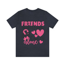 Friends dont let Friends fight Cancer Alone Unisex Jersey Short Sleeve Tee