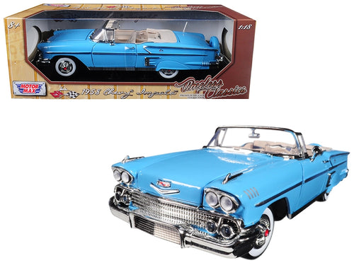 1958 Chevrolet Impala Convertible Light Blue 