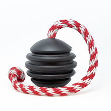 NEW! USA-K9 Magnum Black Stars and Stripes Ultra-Durable  Rubber Chew Toy, Reward Toy, Tug Toy, and Retrieving Toy - Black