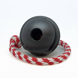 NEW! USA-K9 Magnum Black Stars and Stripes Ultra-Durable  Rubber Chew Toy, Reward Toy, Tug Toy, and Retrieving Toy - Black