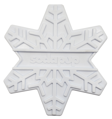 SP Snowflake Ultra Durable Nylon Dog Chew Toy for Aggressive Chewers - White