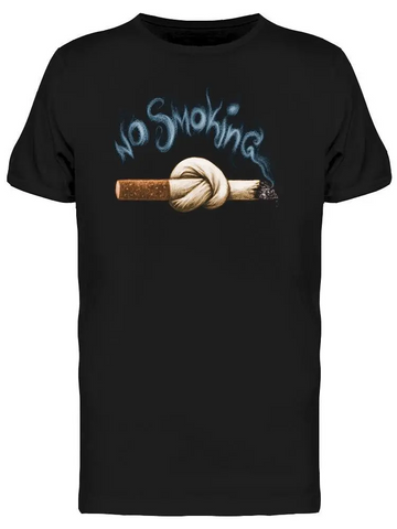 "no Smoking" Cigarette Tee Men's -Image by Shutterstock