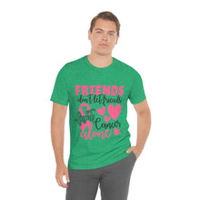 Friends dont let Friends fight Cancer Alone Unisex Jersey Short Sleeve Tee