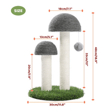 Mushroom Cat Scratching Post with Ball