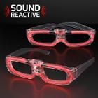 Sound Activated Glasses Red