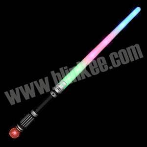 LED Rainbow Saber Sword with Crystal Prism Ball