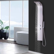 57 Inch Stainless Steel Shower Panel With Massage Jets and Hand Shower