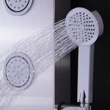 47 Inch Stainless Shower Panel with Massage Jets Hand Shower?