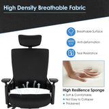 Reclining Computer Desk Chair with 3D Armrests and Headrest