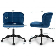Velvet Leisure Office Chair with Adjustable Height-Pink