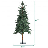 6 Feet Artificial Pencil Christmas Tree with 250 Lights
