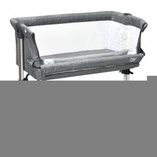 Travel Portable Baby Bed Side Sleeper  Bassinet Crib with Carrying Bag-Gray