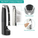 2 Pcs Mini Ionic Whisper Home Air Purifier and Air Cleaner for Dust and Smoke