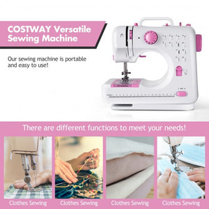 Free-Arm Crafting Mending Sewing Machine with 12 Built-in Stitched