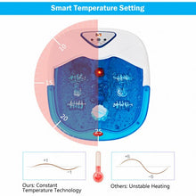 LCD Display Temperature Control Bubbles Foot Spa Massager