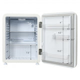 2.4 Cu.Ft. Compact Refrigerator Auto Defrost Mini Fridge Reversible Door-Beige