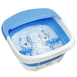 Foot Spa Bath Motorized Massager with Heat Red Light-Blue