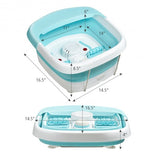 Foot Spa Bath Motorized Massager with Heat Red Light-Green