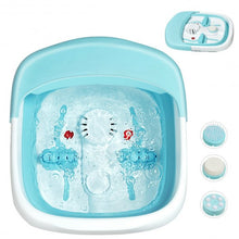 Foot Spa Bath Motorized Massager with Heat Red Light-Green