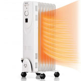 1500W Oil Filled Radiator Heater with Dual Safe Protections