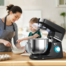 7.5 QT Tilt-Head Stand Mixer 6 Speed 660W with Dough Hook Beater -Black