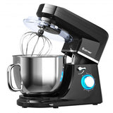 7.5 QT Tilt-Head Stand Mixer 6 Speed 660W with Dough Hook Beater -Black