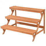 Wood step Plant Stand