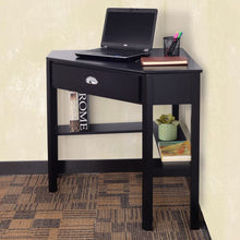 Corner Wooden PC Laptop Computer Desk-Black