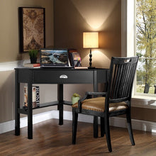 Corner Wooden PC Laptop Computer Desk-Black