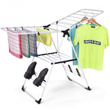 White Portable Laundry Clothes Storage Drying Rack