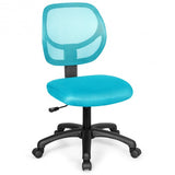 Low-back Computer Task Office Desk Chair with Swivel Casters-Green