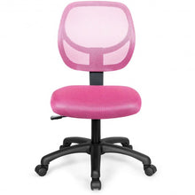 Low-back Computer Task Office Desk Chair with Swivel Casters-Pink