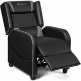 2 Point Massage Gaming Recliner Chair-Gray