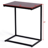 26" Beside Sofa Laptop Holder End Stand Desk-Coffee