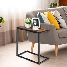 26" Beside Sofa Laptop Holder End Stand Desk-Coffee