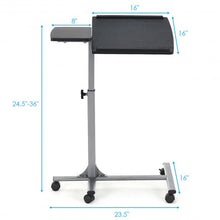 Adjustable Angle Height Rolling Laptop Table