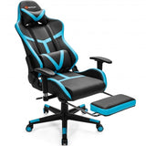 Reclining Racing Chair with Lumbar Support Footrest