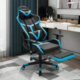 Reclining Racing Chair with Lumbar Support Footrest