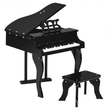 Classic 30 Key Baby Grand Wooden Piano with Bench-Black