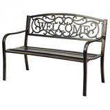 Outdoor Furniture Steel Frame  Garden Bench
