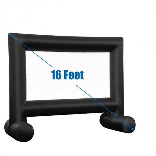 Inflatable Outdoor Movie Projector Screen with Blower-16 Feet