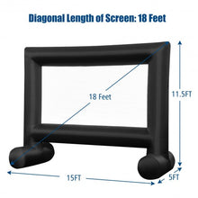 Inflatable Outdoor Movie Projector Screen with Blower-18 Feet
