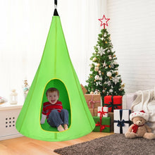 32" Kids Nest Swing Chair Hanging Hammock Seat for Indoor Outdoor-Green