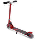 Folding Aluminum Scooter with LED Lights-Red
