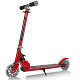 Folding Aluminum Scooter with LED Lights-Red