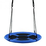 40" Flying Saucer Tree Swing Indoor Outdoor Play Set-Blue