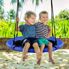 40" Flying Saucer Tree Swing Indoor Outdoor Play Set-Blue