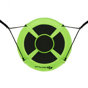 40" Flying Saucer Tree Swing Indoor Outdoor Play Set-Green