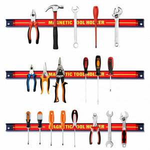 6 Pcs 18" Magnetic Tool Holder Bar Organizer Storage Rack