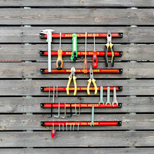 6 Pcs 18" Magnetic Tool Holder Bar Organizer Storage Rack